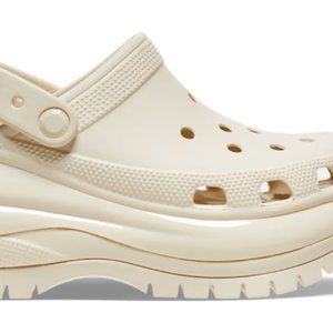 Croc Mega Crush Clog Womens Size 10 Bone FREE SHIPPING